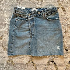 Zara Crossed Fly Mini Skirt